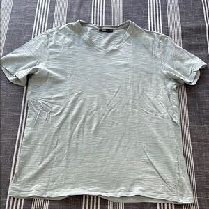 Vince Men's V-Neck T-Shirt - Grey/Green
